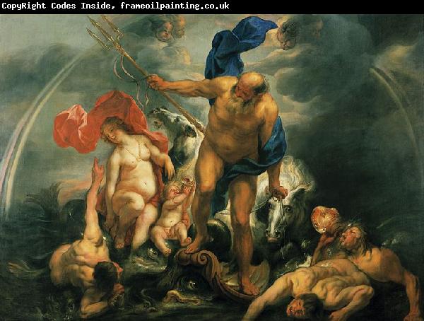 Jacob Jordaens Neptunus en Amphitrite in de storm